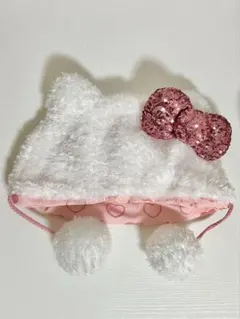 ユニバ キティちゃんファンキャップ 白