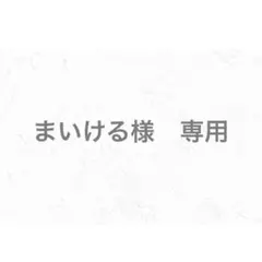 まいける様　専用出品