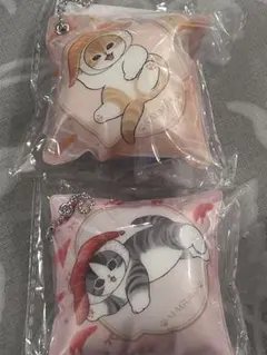 mofusand くら寿司　クッションチャーム2種セット