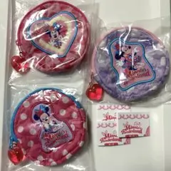 パルパルーザ ミニー カプセルトイ ポーチ　ミニパル　ディズニーランド3個セット
