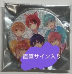 ななもり。くん缶バッジ直筆サイン入り - メルカリ