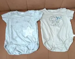cottoli 半袖ベビー ロンパース 2点セット