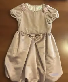 フォーマルドレス ピンク パフスリーブ120