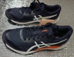 【未使用品】ASICS GEL-TACTIC 12 WIDE ネイビー/オレンジ