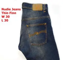 希少 Nudie Jeans オレンジセルビッジ Thin Finn W31 - メルカリ