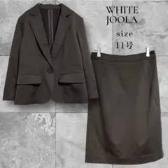 【a様専用商品です】ホワイトジョーラ スーツセット ジャケットスカート 11号