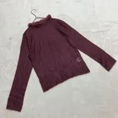 K.T KIYOKO TAKASE ＊ モヘヤ混 シャギーニット ボルドー Mのサムネイル