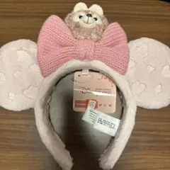 香港ディズニー　ミニーとシェリーメイ　ぬいぐるみリボンカチューシャ　S5