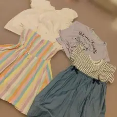 130センチ女の子夏服　4点おまとめセット