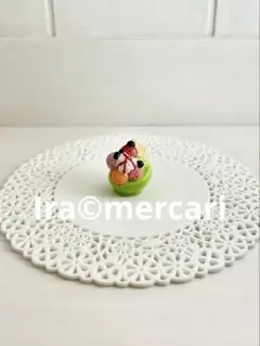 アイスクリームの盛り合わせフェーブ　フランス製　陶器　お菓子　フェーヴミニチュア
