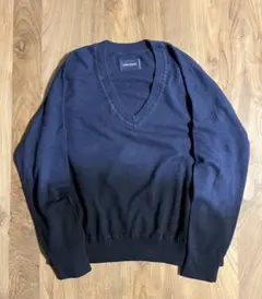 ZADIG＆VOLTAIRE ネイビーグラデーション Vネックニット Mのサムネイル
