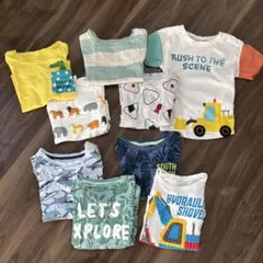 ベビー服9着まとめ売り　キッズ　トップス　半袖　保育園着　男の子