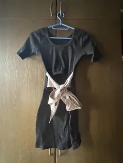 GYDA バッグリボン ミニワンピース 半袖