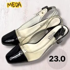 モードエジャコモ MEDA クリアパンプス 23cm 黒　サンダルのサムネイル