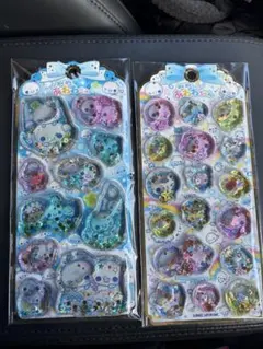 《国内正規品》ぷくぷくあわわちゃん　ウォーターインシール　2種類セット