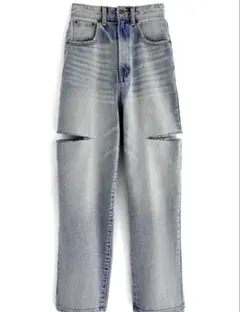 グレイル　スリットデニムワイドパンツ　cu420