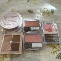 ロムアンドセザンヌチーク　ロムアンドアイシャドウ　CANMAKEパウダーセット
