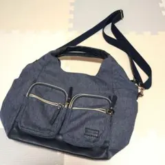 《在庫処分 SALE》レディース ネイビージーンズ ショルダー バッグ