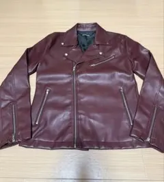 semantic design ライダース　スカル　スタンドカラージャケット 2025年最新】semantic design メンズ レザージャケット