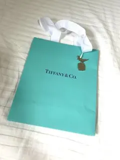 【銀座本店限定】Tiffany バード チャーム付き ショッパー ショップ袋