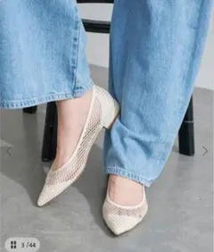 LE TALON　ポインテッドネットフラット