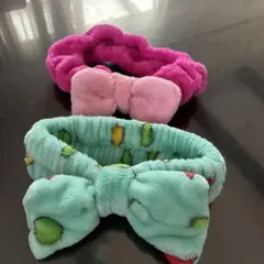 リボン付きヘアバンド2個セット