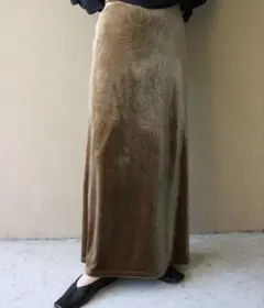 【定価6490円】SELECTMOCA by son ベロアIラインスカート