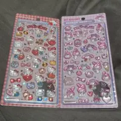 正規品　マイメロ　赤キティ ボンボンドロップシール　第2弾