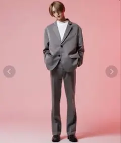 G.O.C オーバーサイズ テーラードジャケット×フレアパンツ セットアップ