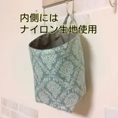 NO.855 布バスケット❁浮かせる収納❁ウォールポケット❁ハンドメイド
