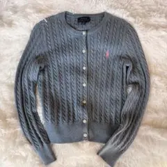 Polo Ralph Lauren✨水色 カーディガン ロゴ 130