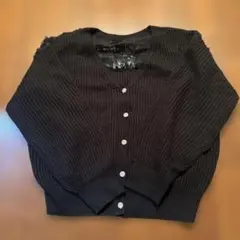 axes femme 黒いVネックカーディガン M