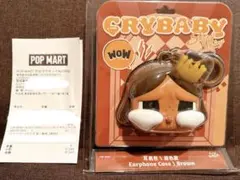 POPMART CRYBABY SHINYSHINY brown イヤホンケース
