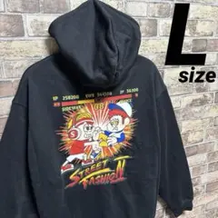 パーカー ブラック L ストリートファイターライク スウェット hoodie