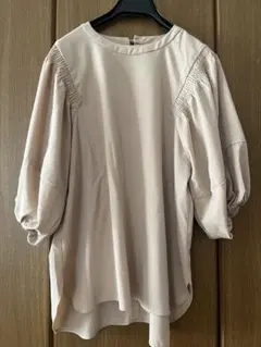 nano universe ブラウス ベージュ　フリーサイズ