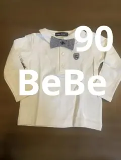 BeBe蝶ネクタイ付きカットソーブラウス90入園式結婚式お付き添い