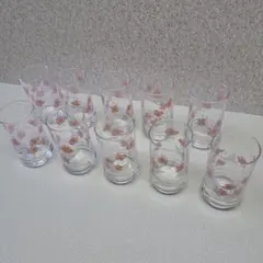 レトログラス　昭和レトロ　タンブラー　コップ