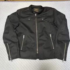 美品 KADOYA メッシュ ライダース ジャケット M ブラック シングルのサムネイル