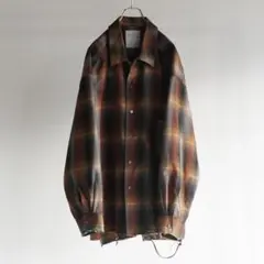 Ancellm 25aw C/R CHECK SHIRT(YELLOW） - メルカリ
