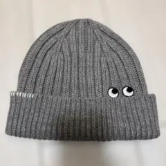 ANYA HINDMARCH UNIQLO グレー ヒートテックニット帽