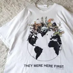 90s USA製 アニマル Cliner1992 シングルステッチ 動物Tシャツ