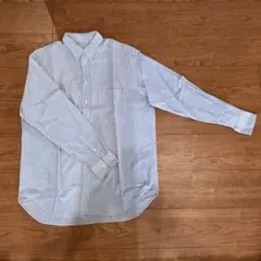 長袖シャツ PIERS yokohama 水色 襟付き コットン100 M L