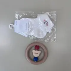 【新品】familiar ファミリア ベビー ソックス 10-12cm おまけ付