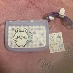 ちいかわ モモンガ 二つ折り財布 ネックストラップ付き