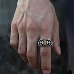 ビンテージリング アンティークリング ストリート y2kゴールド 925