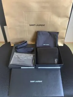 サンローラン YSLタイニーモノグラム ラウンドファスナーコインケース