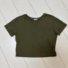 t*g様 GU コットンミニT 半袖 オリーブ カーキ Mサイズ