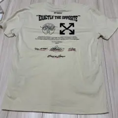 OFF-WHITE クリーム色 Tシャツ ライトイエローのサムネイル