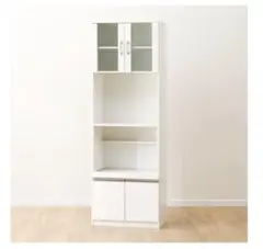 ニトリ レンジ台 フォルムN RE1860 WH キッチン収納 食器棚 ホワイトのサムネイル