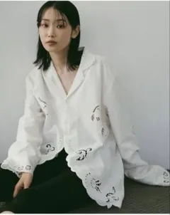 完売　anuke Cutwork Opencollar Shirts アンヌーク